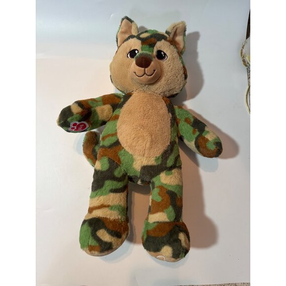 Great Wolf Lodge Camouflage Wolf Plush By Build-A-Bear Workshop 16 Stuffed Anima - Picture 8 of 11